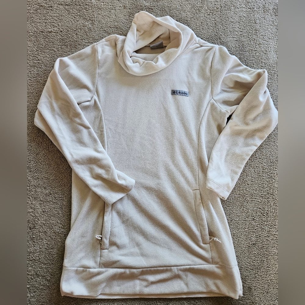 Columbia Fleece Pullover, Small, Cream